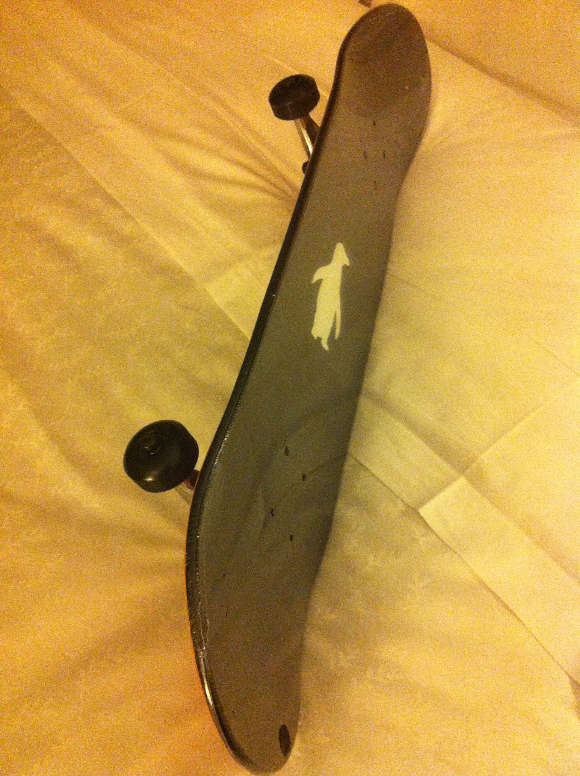 image from Included in the LinuxCon registration packet: a skateboard