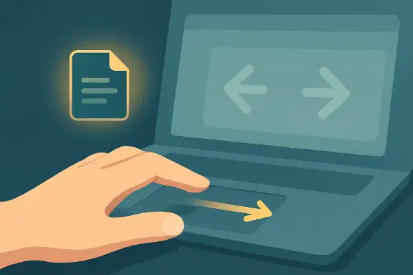 Enabling two-finger swipe gesture for history navigation in Vivaldi on Linux